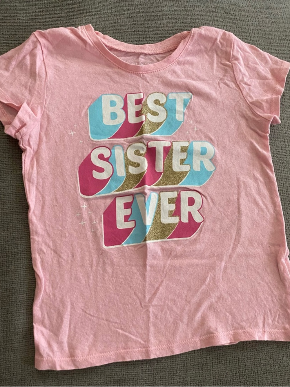 The Children's Place Pink "Best Sister Ever" Graphic Tee